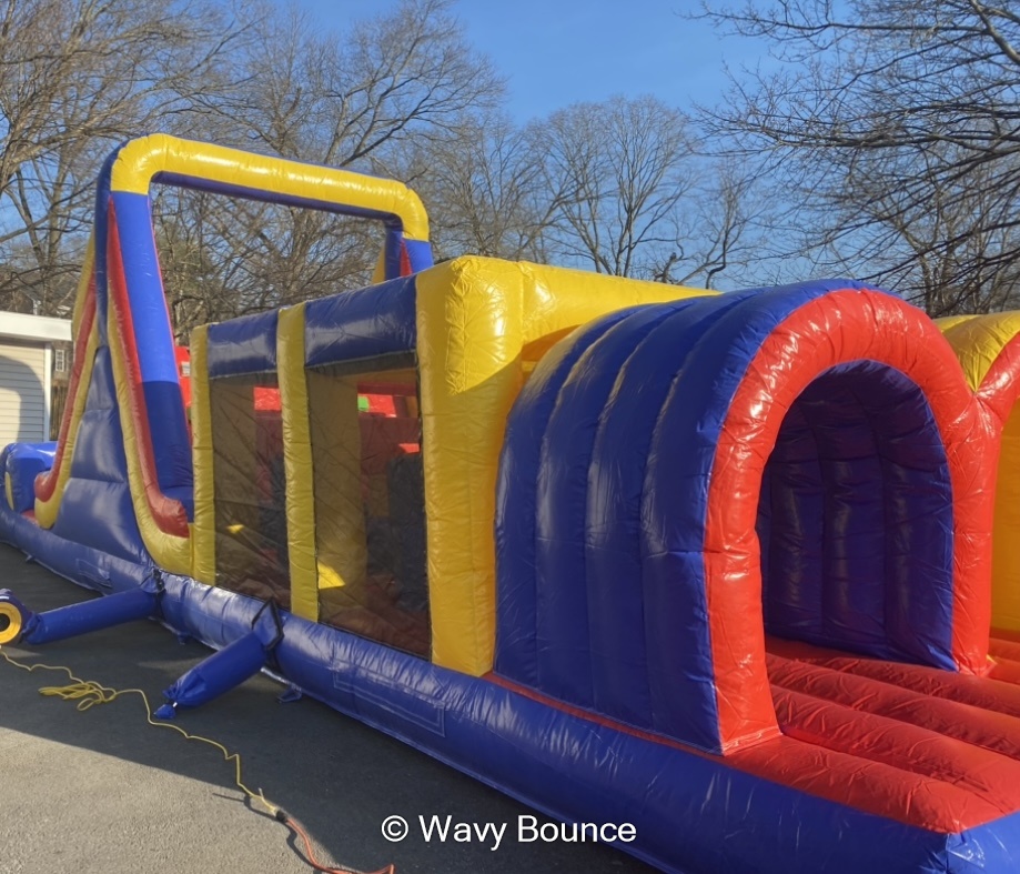Rapids Obstacle Course - Wavy Bounce Bouncy House Water Slides ...